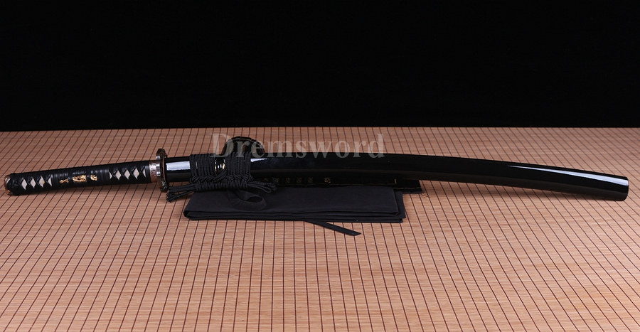 hand forge T10 steel Clay tempered Choji hamon katana japanese samurai sword full tang razor sharp.