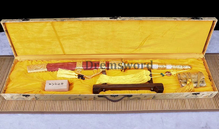 Hand forged Dremsword spring steel Chinese Kangxi combating dao Qing dynasty sharp for heavy cutting.
