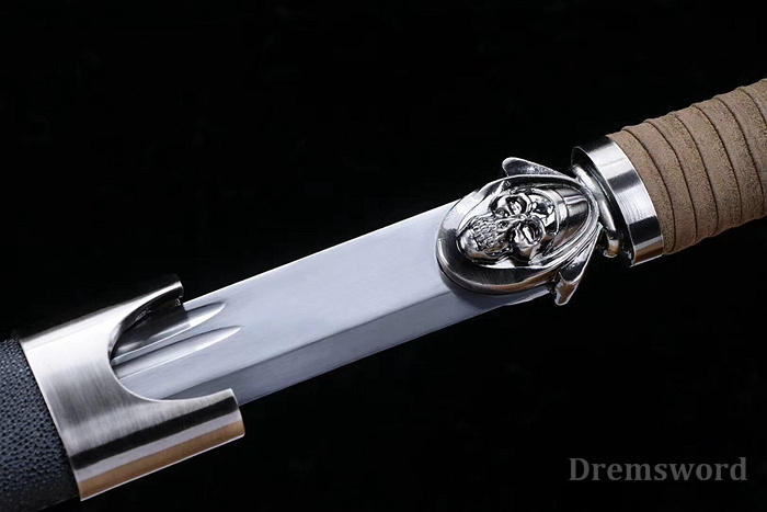 Hand forge Dremsword spring steel dao sharp for heavy cutting with flexibilty revert back from 90 degree bend.