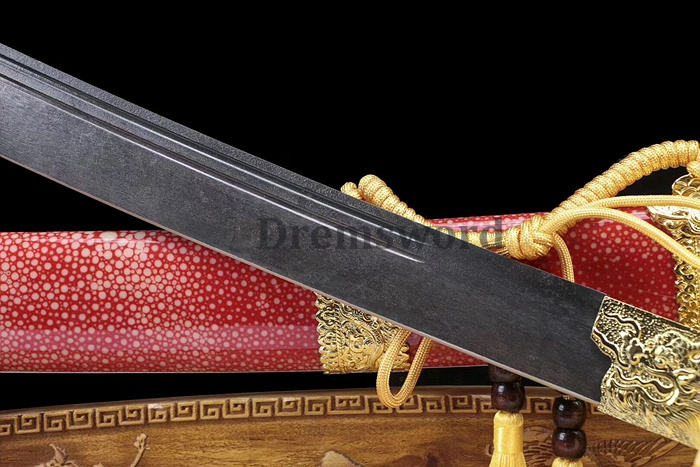 Hand forged Dremsword spring steel Chinese Kangxi combating dao Qing dynasty sharp for heavy cutting.