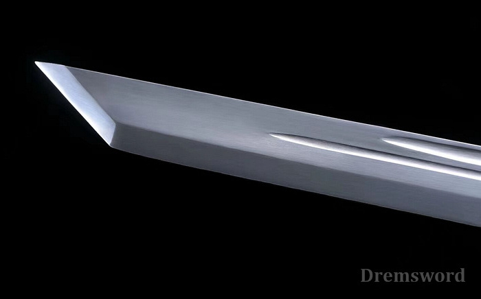 Hand forge Dremsword spring steel dao sharp for heavy cutting with flexibilty revert back from 90 degree bend.