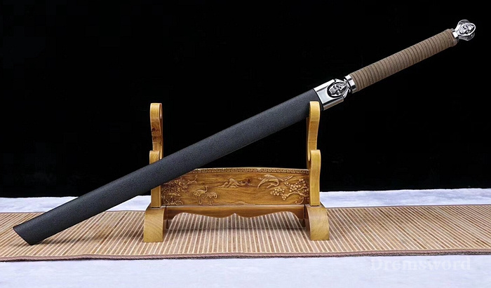 Hand forge Dremsword spring steel dao sharp for heavy cutting with flexibilty revert back from 90 degree bend.