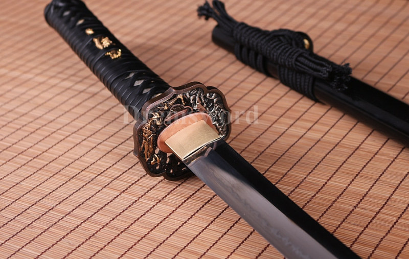 hand forge T10 steel Clay tempered Choji hamon katana japanese samurai sword full tang razor sharp.