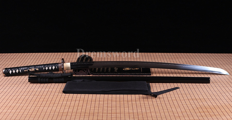 hand forge T10 steel Clay tempered Choji hamon katana japanese samurai sword full tang razor sharp.