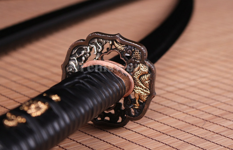 hand forge T10 steel Clay tempered Choji hamon katana japanese samurai sword full tang razor sharp.