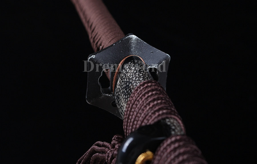 hand forge T10 steel Clay tempered Choji hamon sharp katana japanese samurai sword full tang.