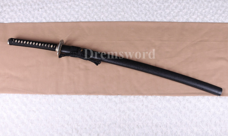 Clay Tempered Katana 1095 high carbon steel Steel Japanese sumrai sword full tang sharp.
