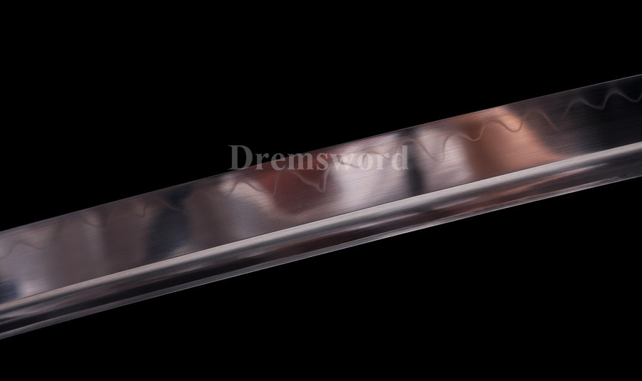 Clay tempered T10 steel katana japanese samurai sword full tang sharp battle ready.