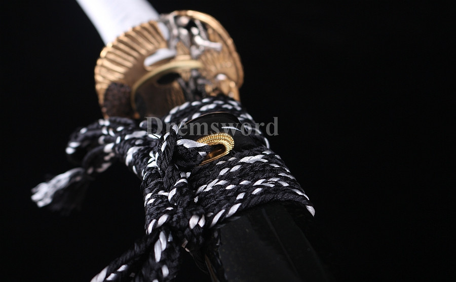 High quality Clay tempered T10 steel katana japanese samurai sword full tang razor sharp battle ready.