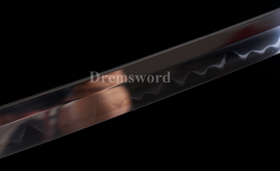 High quality Clay tempered T10 steel katana japanese samurai sword full tang razor sharp battle ready.