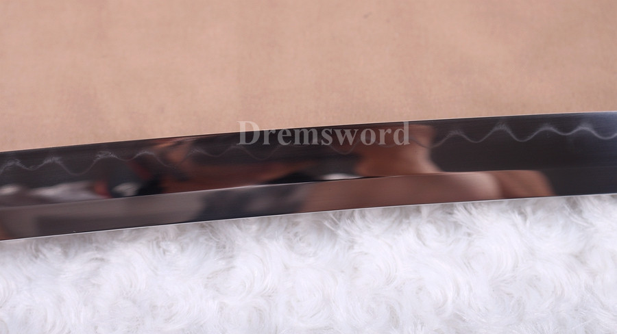 Clay Tempered Katana 1095 high carbon steel Steel Japanese sumrai sword full tang sharp.
