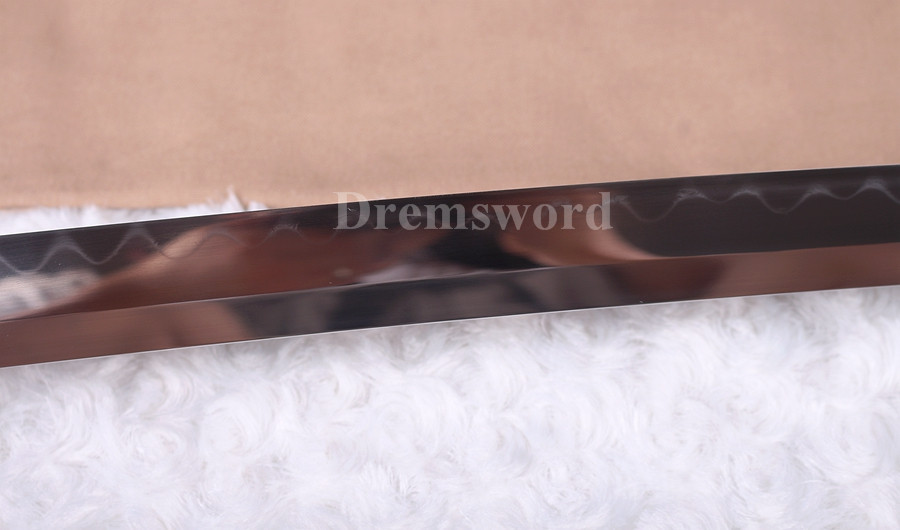 Clay Tempered Katana 1095 high carbon steel Steel Japanese sumrai sword full tang sharp.