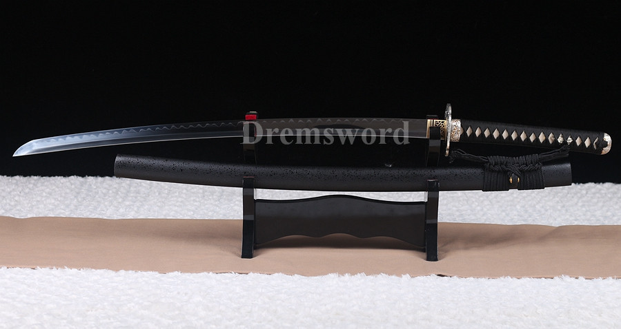 Clay Tempered Katana 1095 high carbon steel Steel Japanese sumrai sword full tang sharp.