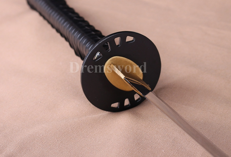 Battle ready 1095 high carbon steel clay tempered katana japanese samurai Kill Bill sword full tang sharp.