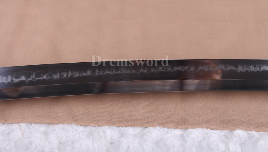 hand forge T10 steel Clay tempered Choji hamon sharp katana japanese samurai sword full tang.