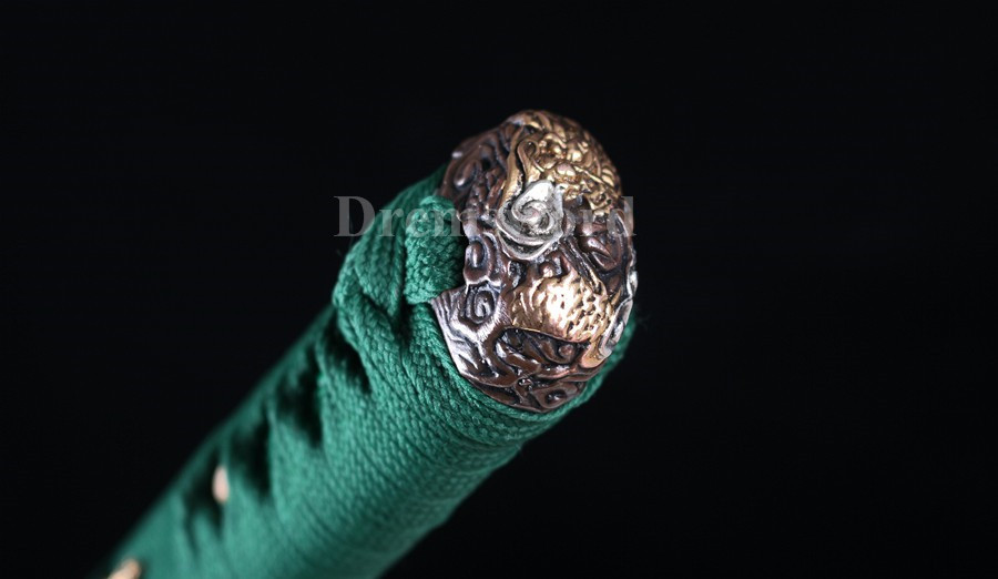 Clay tempered T10 steel katana japanese samurai sword Genuine Ray skin+ox horn saya.