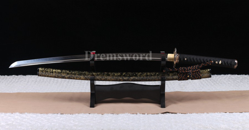 Clay tempered 火焰 Choji hamon T10 steel katana japanese samurai sword full tang sharp battle ready.