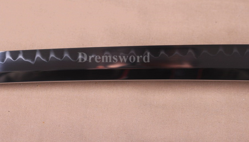 High quality Clay tempered T10 steel katana japanese samurai sword full tang sharp battle ready.