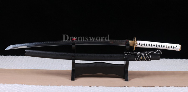 High quality Clay tempered T10 steel katana japanese samurai sword full tang sharp battle ready.