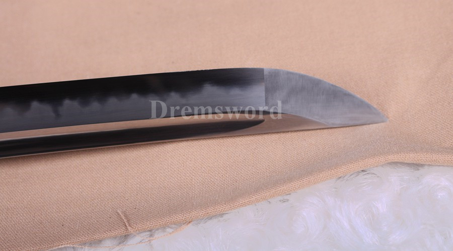 Clay tempered Choji hamon Hazuya polish T10 steel  katana japanese samurai sword full tang razor sharp.