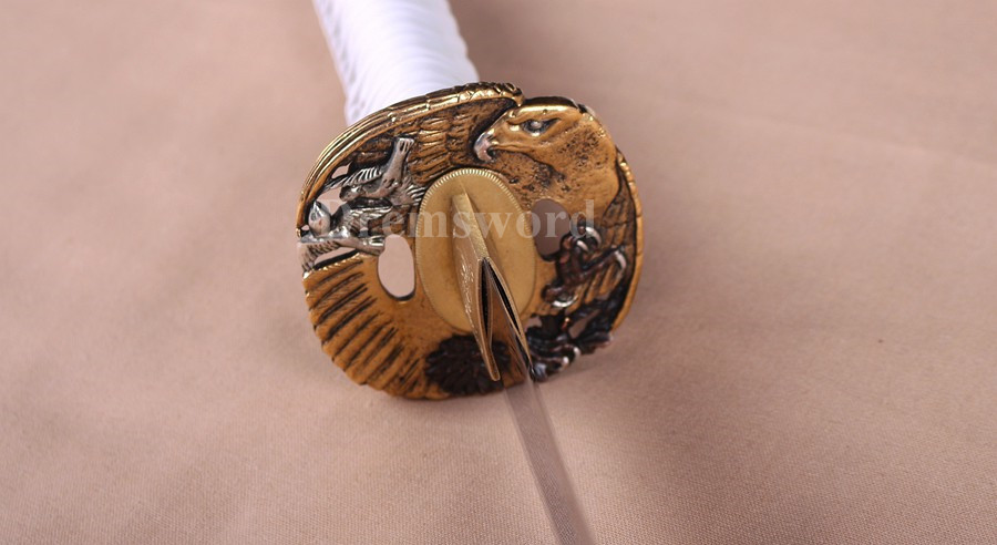 High quality Clay tempered T10 steel katana japanese samurai sword full tang sharp battle ready.