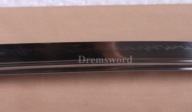 Hand Forge Naginata Clay Tempered T10 steel Japanese Samurai Sword Battle ready Razor Sharp Full Tang.