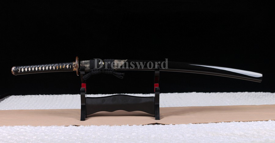 Clay tempered Choji hamon Hazuya polish T10 steel  katana japanese samurai sword full tang razor sharp.