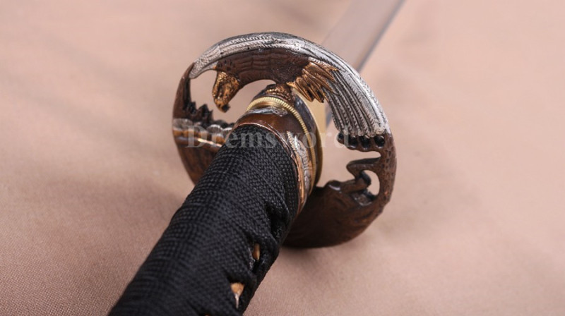 Clay tempered 火焰 Choji hamon T10 steel katana japanese samurai sword full tang sharp battle ready.