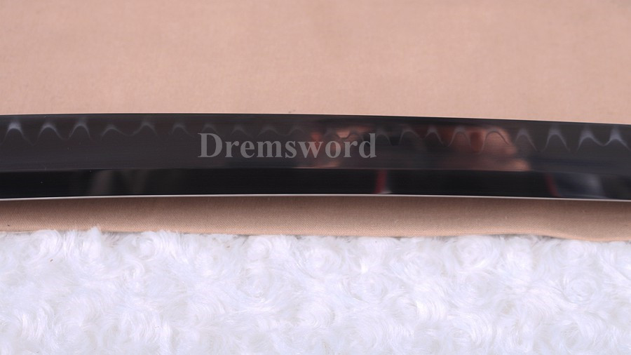 High quality Clay tempered T10 steel katana japanese samurai sword full tang sharp battle ready.