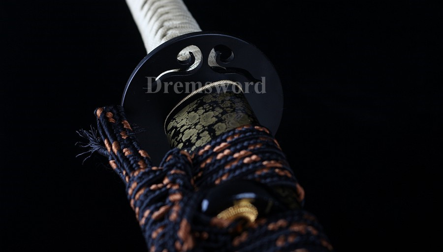 High quality Clay Tempered T10 steel 火焰 hamon Japanese Samurai Sword Full Tang Battle ready Sharp.