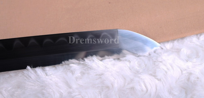 High quality Clay tempered T10 steel katana japanese samurai sword full tang sharp battle ready.