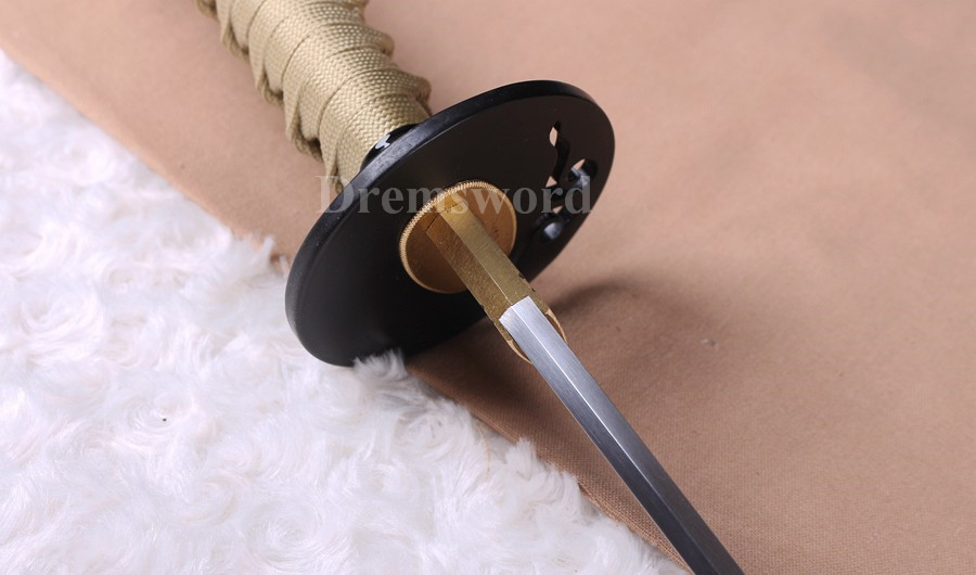 High quality Clay Tempered T10 steel 火焰 hamon Japanese Samurai Sword Full Tang Battle ready Sharp.