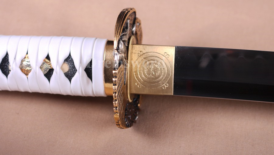 High quality Clay tempered T10 steel katana japanese samurai sword full tang sharp battle ready.