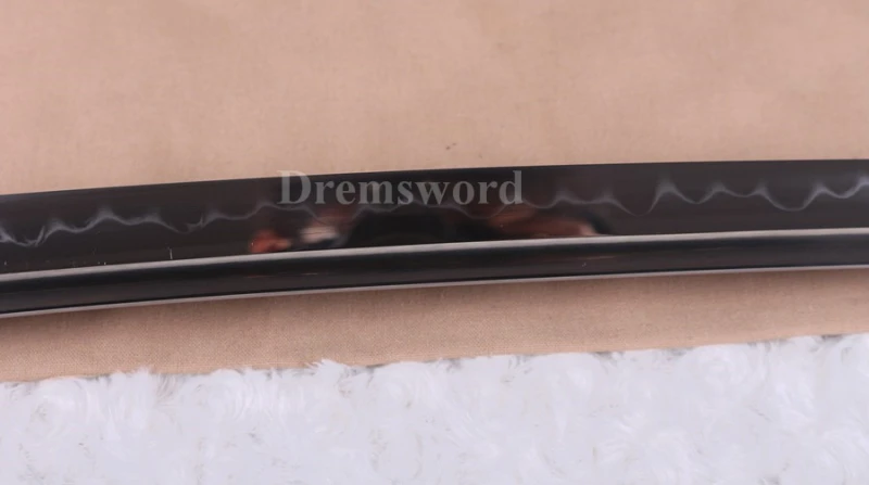 High quality Clay tempered T10 steel katana japanese samurai sword Genuine Ray skin+ox horn saya.