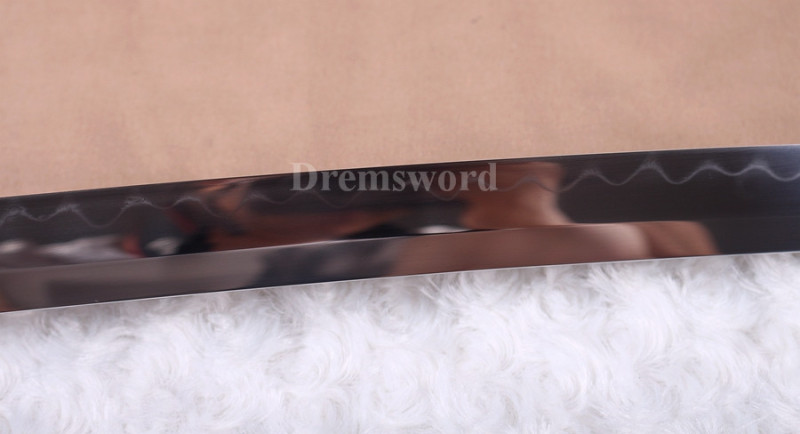 High quality Clay tempered T10 steel tanto japanese samurai sword full tang sharp.