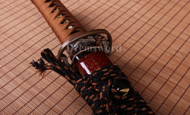 High quality Clay tempered T10 steel tanto japanese samurai sword full tang sharp.