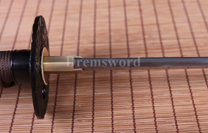 Handmade Clay tempered T10 steel katana japanese samurai sword full tang sharp battle ready.