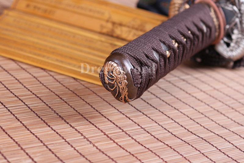 Clay tempered Folded Steel Hazuya Polish tanto Japanese Samurai Sword Razor Sharp.