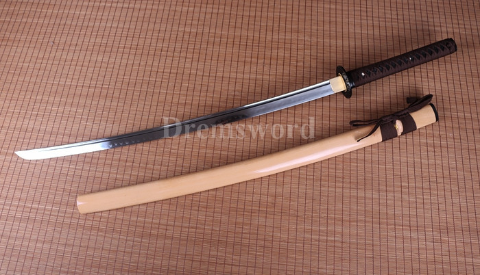 Handmade Clay tempered T10 steel katana japanese samurai sword full tang sharp battle ready.
