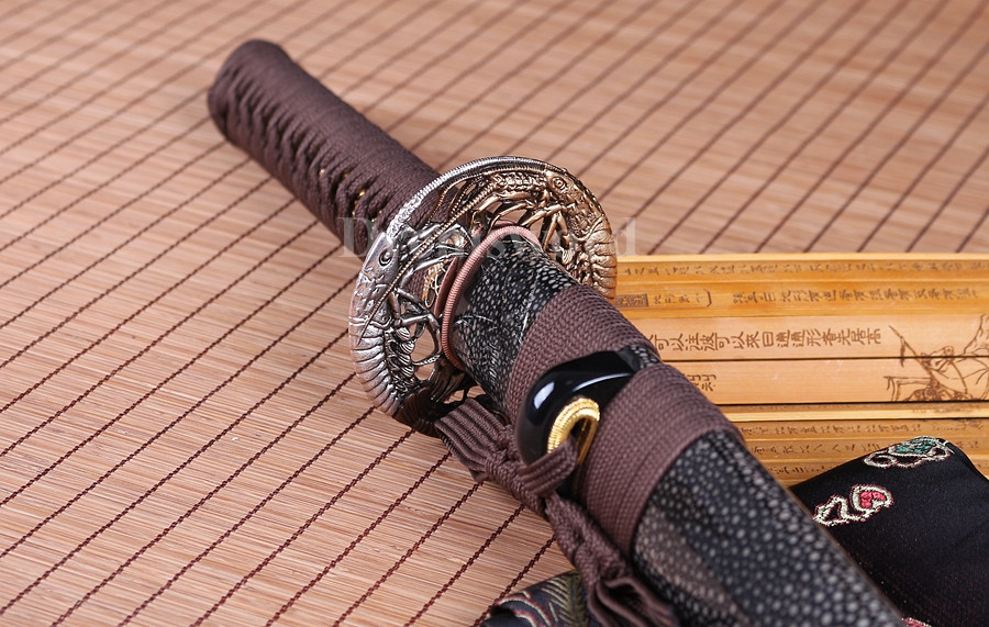 Clay tempered Folded Steel Hazuya Polish wakizashi Japanese Samurai Sword Razor Sharp.