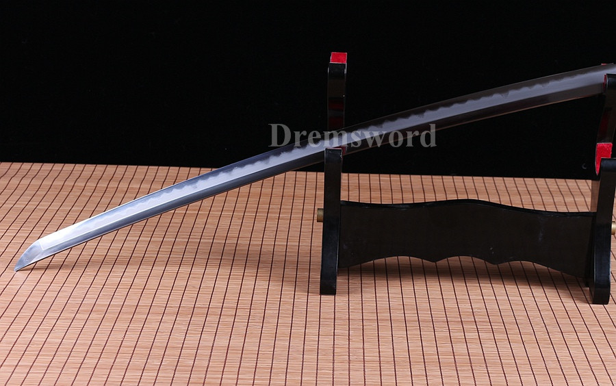 Clay tempered Folded Steel Hazuya Polish katana Japanese Samurai Sword Razor Sharp.