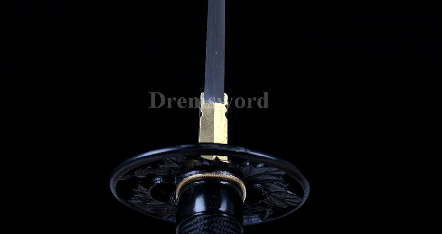 hand forged clay tempered folded steel Katana  Japanese Samurai Sword full tang battle ready sharp.