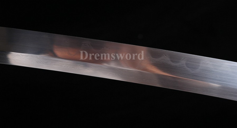 hand forged clay tempered folded steel Katana  Japanese Samurai Sword full tang battle ready sharp.
