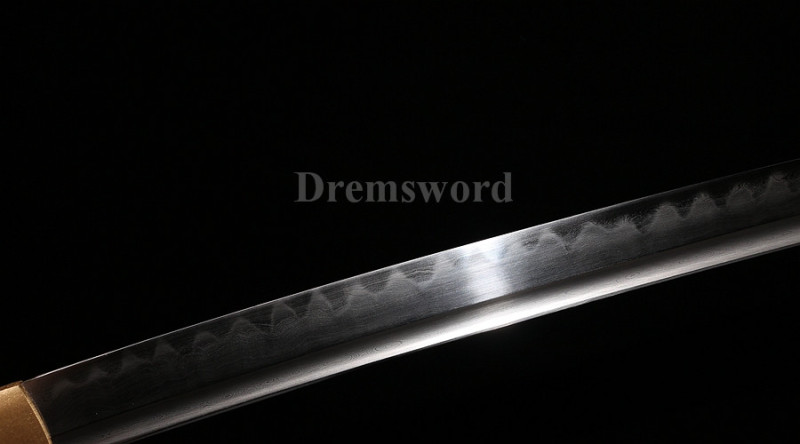 Hand forge Clay Tempered Folded Steel katana Japanese samurai Sword full tang battle ready Sharp.