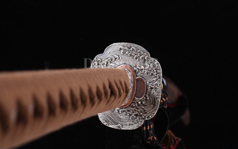 Hand forge Clay Tempered Folded Steel katana Japanese samurai Sword full tang battle ready Sharp.