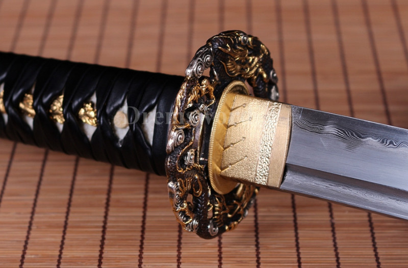 Clay tempered Folded Steel Hazuya Polish katana Japanese Samurai Sword battle ready Razor Sharp.