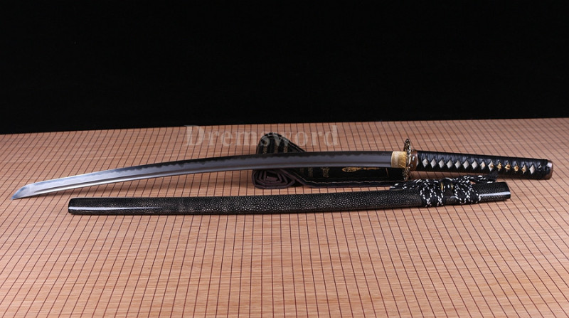 Clay tempered Folded Steel Hazuya Polish katana Japanese Samurai Sword battle ready Razor Sharp.