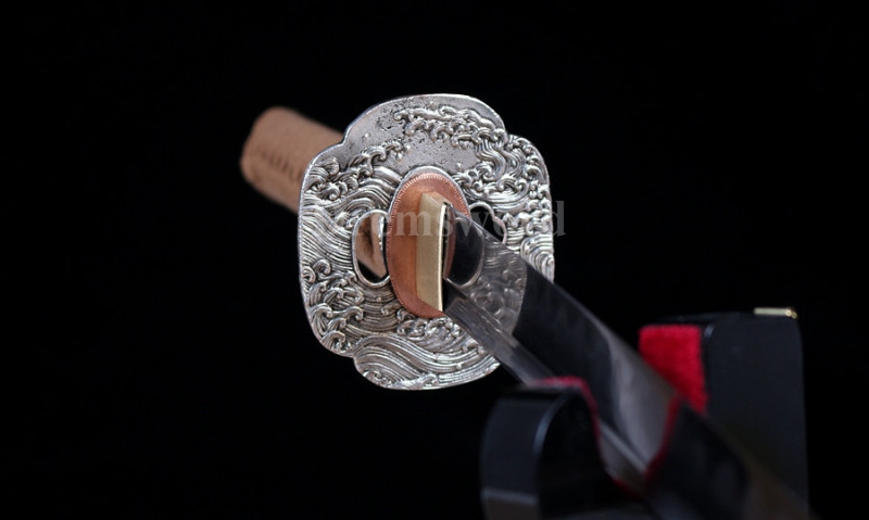 Hand forge Clay Tempered Folded Steel katana Japanese samurai Sword full tang battle ready Sharp.