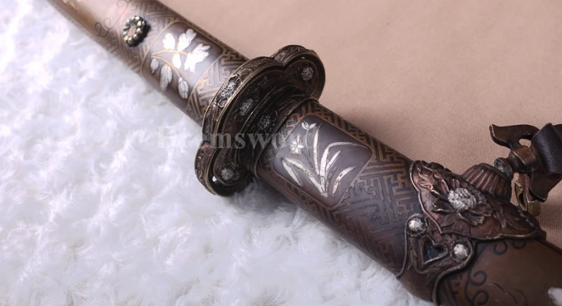 Japanese Tachi Sword Clay Tempered Folded Steel hazuya Abrasive Full Tang Sharp Blade