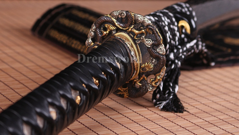 Clay tempered Folded Steel Hazuya Polish katana Japanese Samurai Sword battle ready Razor Sharp.